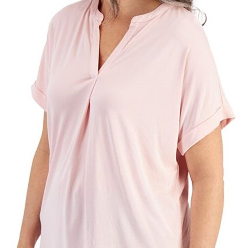Women's Split-Neck / Short Sleeve Knit Shirt